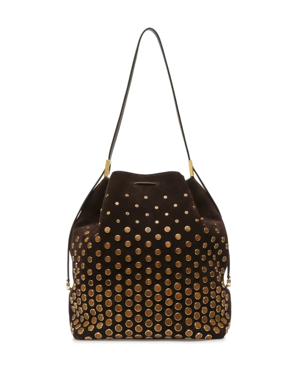 Bally Bucket-tas met studs - Bruin