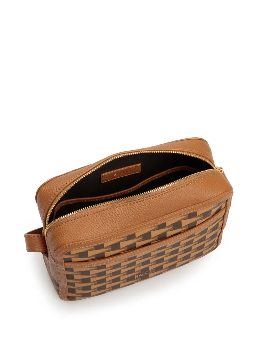 Bally Schoudertas met monogram-print Bruin