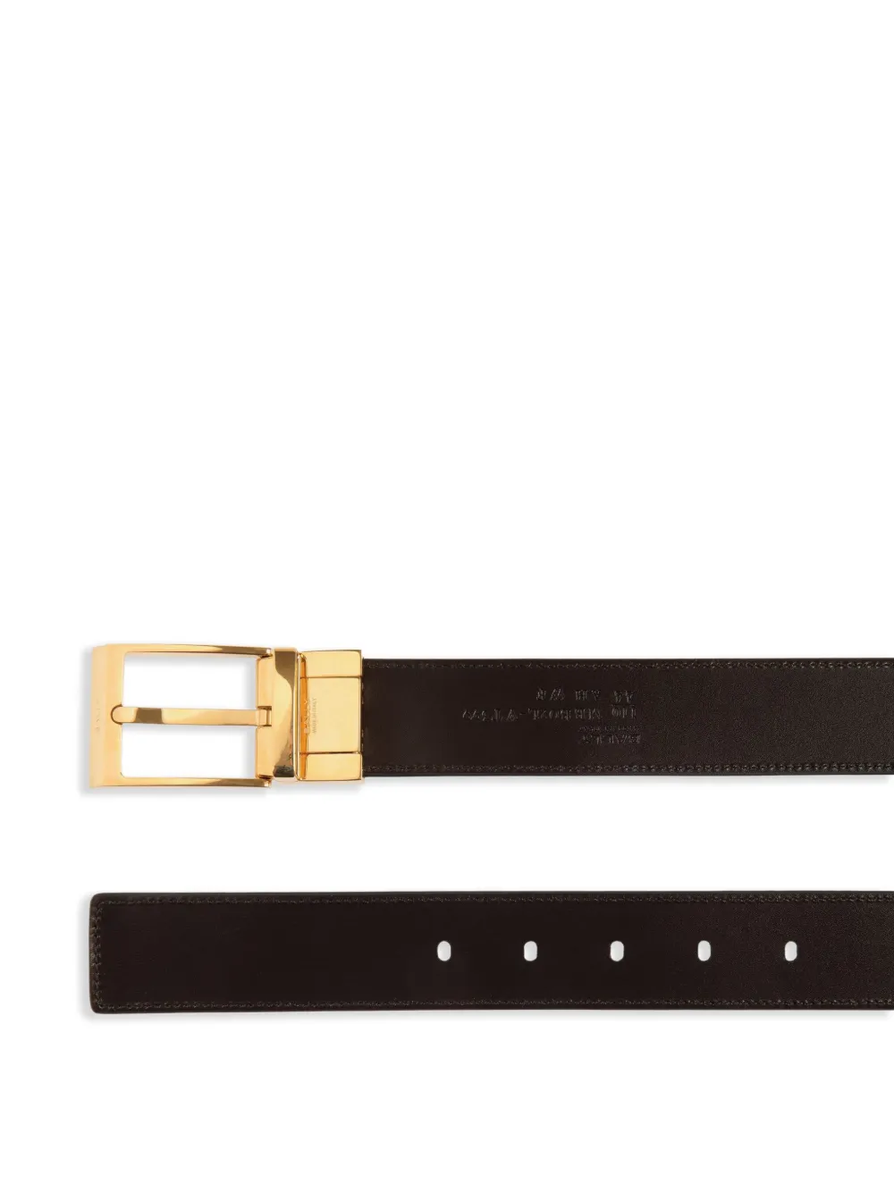 Bally Leren riem - Bruin