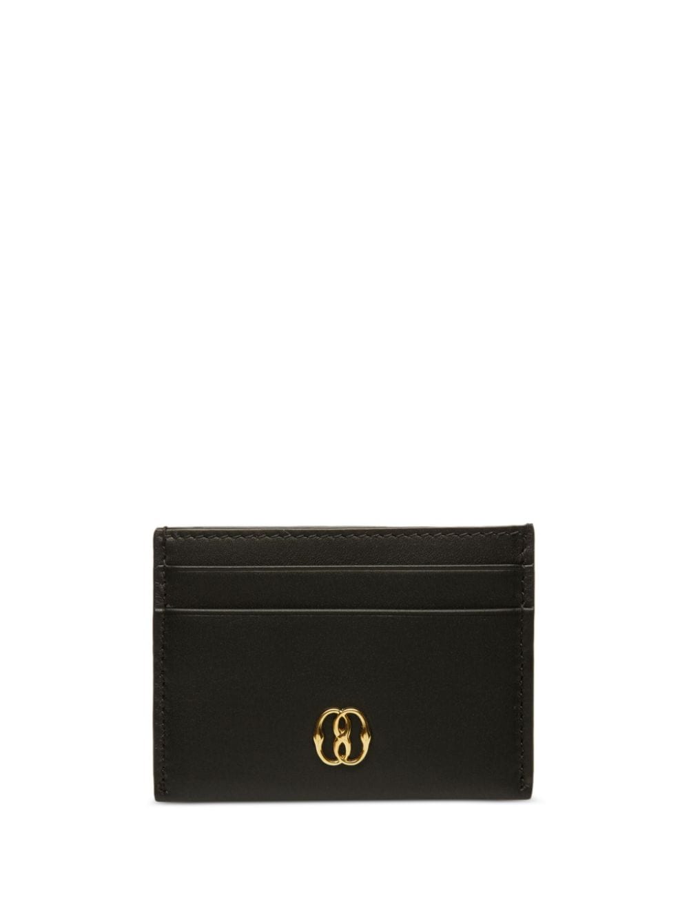 Shop Bally Emblem Logo-plaque Cardholder In Black