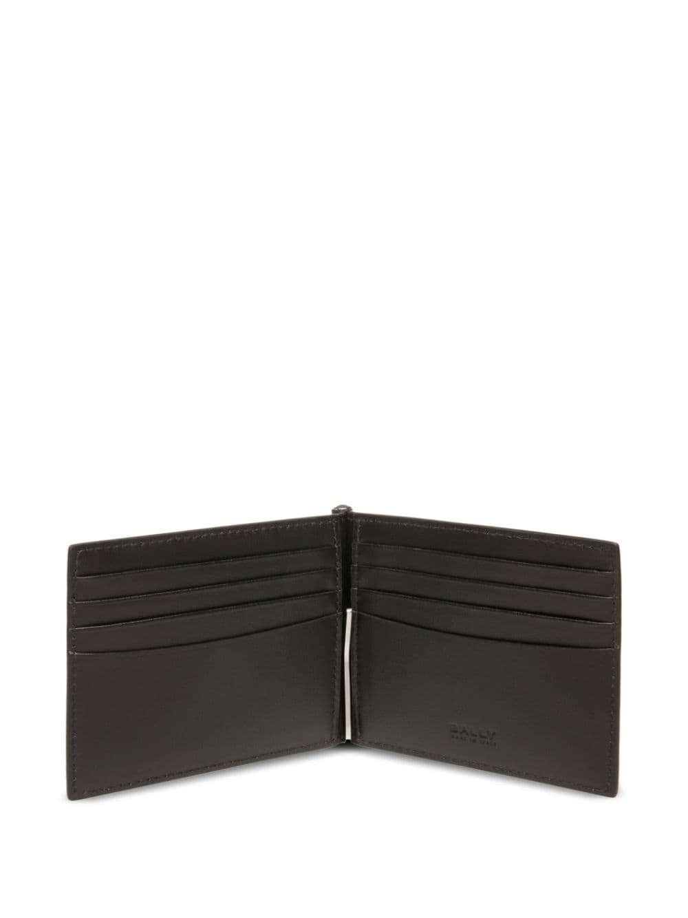 Shop Bally Banque Bi-fold Leather Wallet In Black