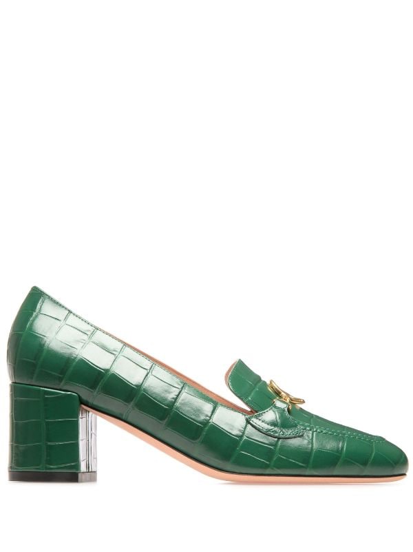 Bally Obrien 50mm crocodile-effect Leather Pumps - Farfetch