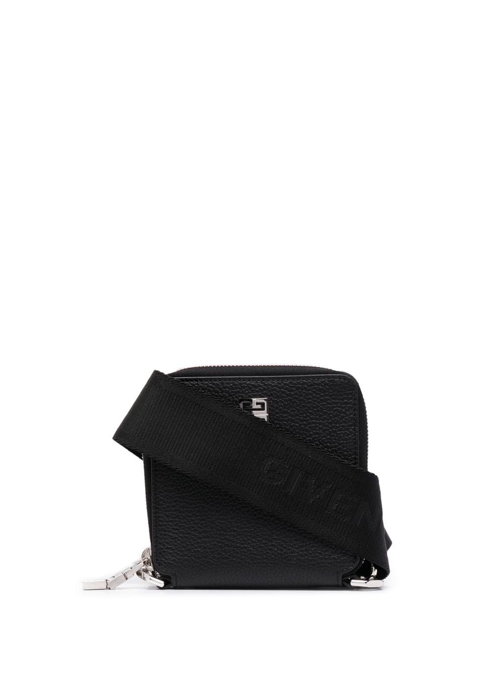 Givenchy Kuriertasche Mit Logo-schild In Black