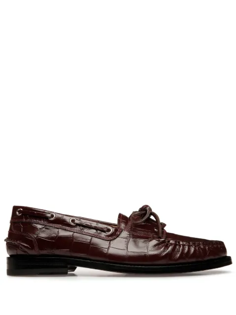 Bally Rimion crocodile-effect loafers 