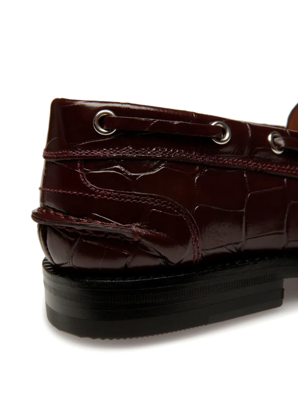 Bally Rimion loafers met krokodillen-reliëf Bruin