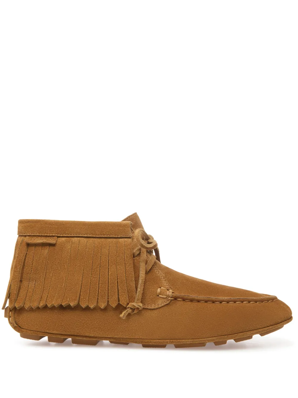Bally Kaory Fringed Suede Loafers In Neutrals