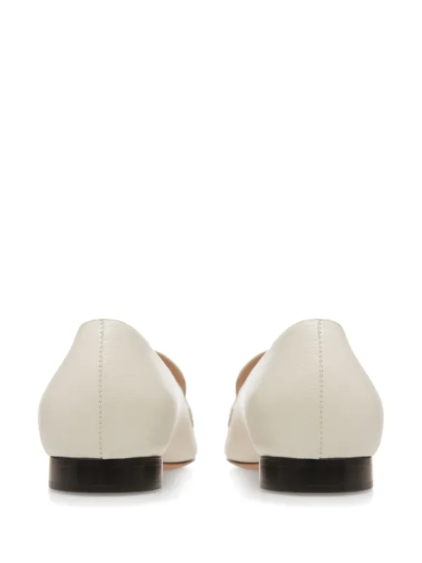 Bally O'Brien Goat Grained Loafers | White | FARFETCH