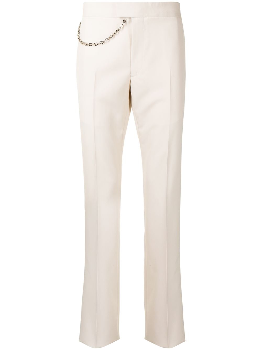 Givenchy G-link Chain Slim-cut Trousers In Neutrals