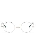 Matsuda round-frame titanium glasses - Silver