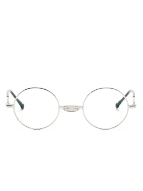 Matsuda round-frame titanium glasses