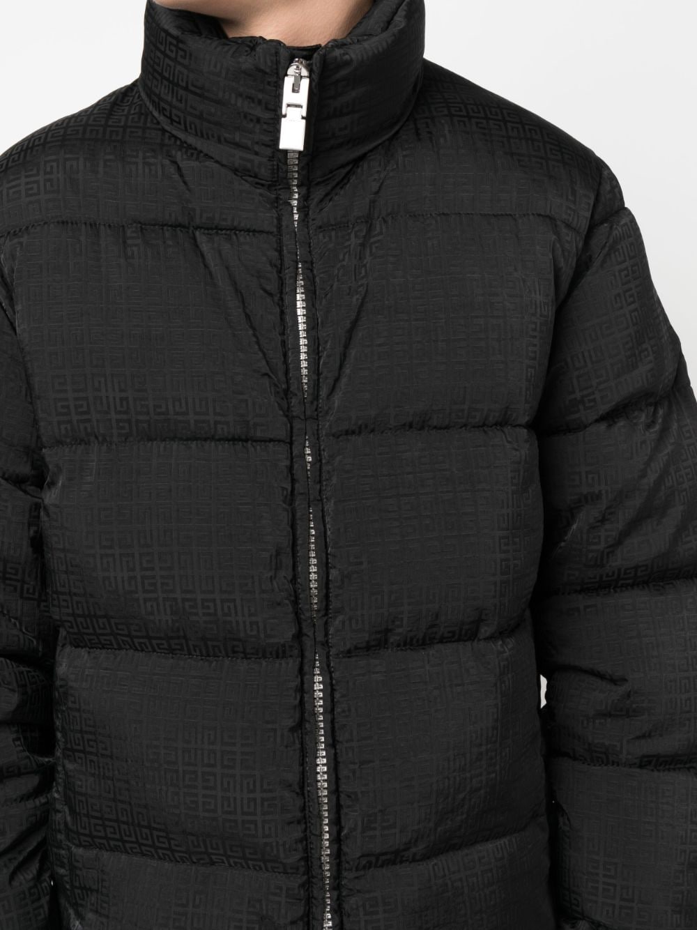 Shop Givenchy 4g-print Zip-up Padded Jacket In Black