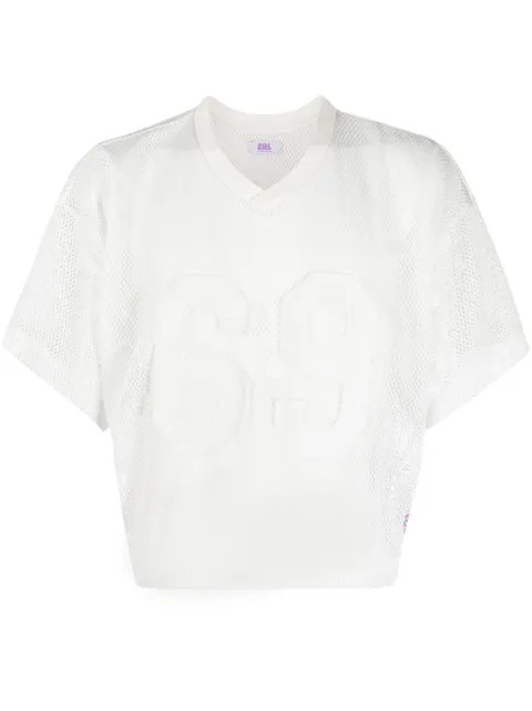 ERL number-patch mesh T-shirt
