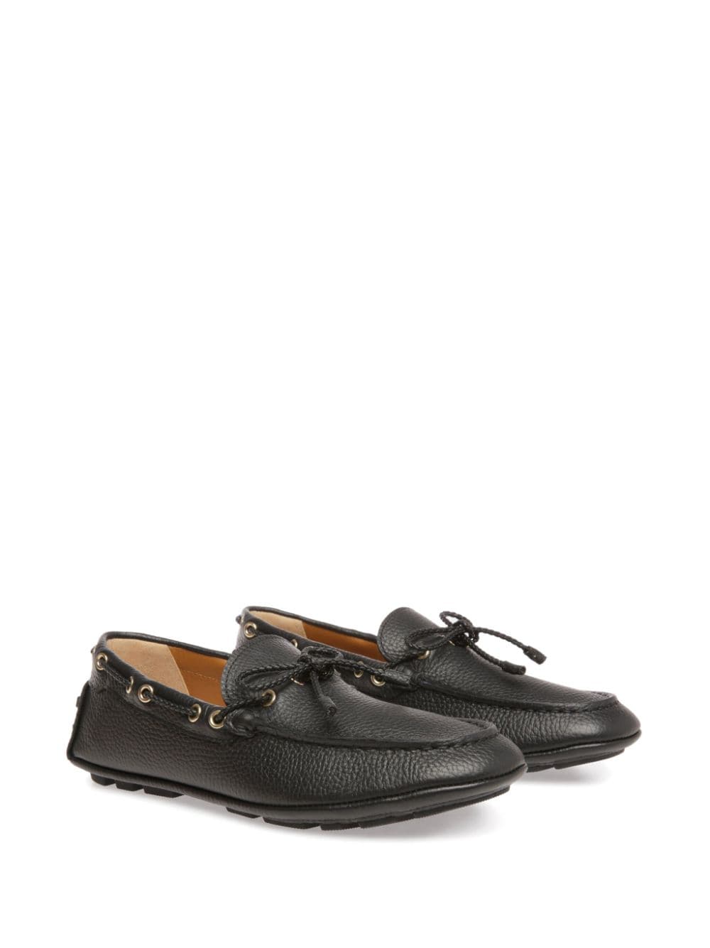 Shop Bally Kyan Leather Loafers In Schwarz
