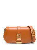 Versace Mini Greca Goddess leather shoulder bag - Brown