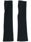 N.Peal fingerless cashmere gloves - Blue