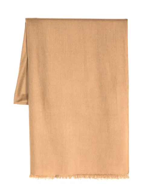 N.Peal pashmina con ribete deshilachado