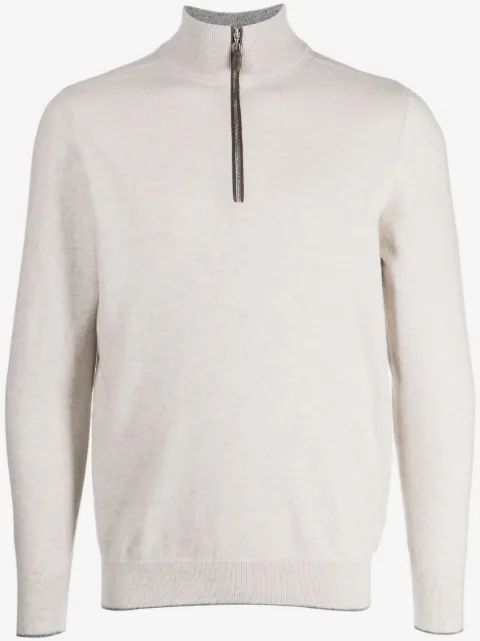 N.Peal Carnaby half-zip jumper