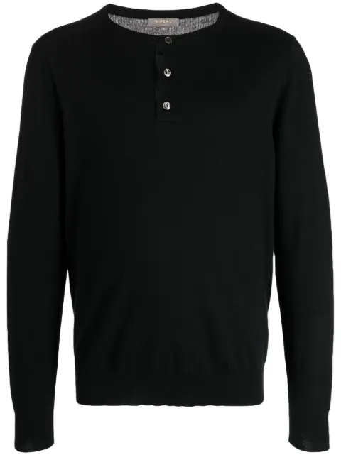 N.Peal Henley button-placket jumper