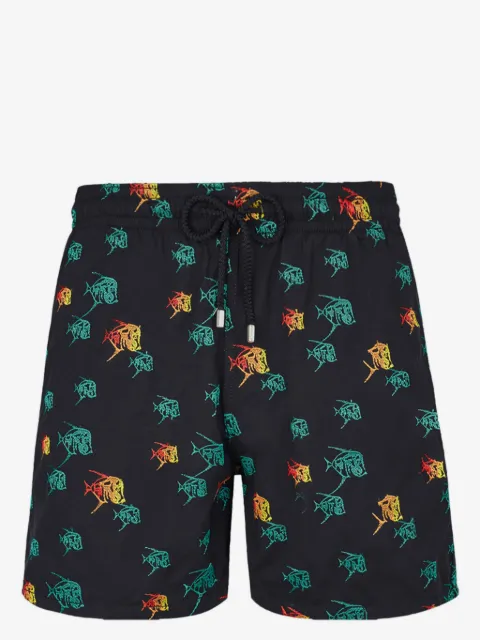 Vilebrequin Mistral Piranhas-embroidered swim shorts