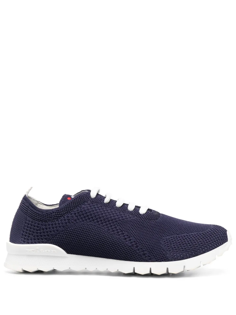 Kiton lace-up knitted sneakers | Blue | Image 1