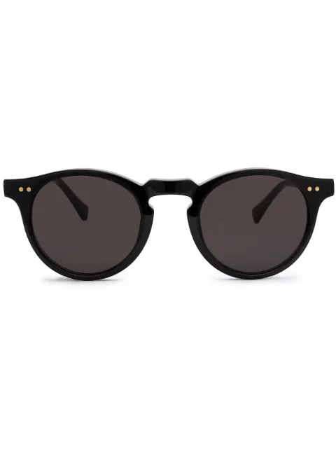 Nialaya Jewelry logo-print round-frame sunglasses