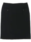 Valentino Garavani Pre-Owned 2000s pocketed wool skirt - Black