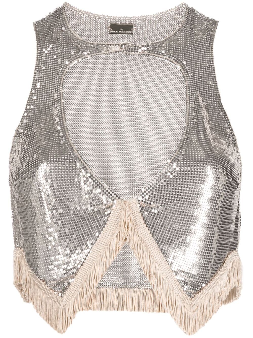 Paco Rabanne Crystal & Metal Mesh Top - ShopStyle