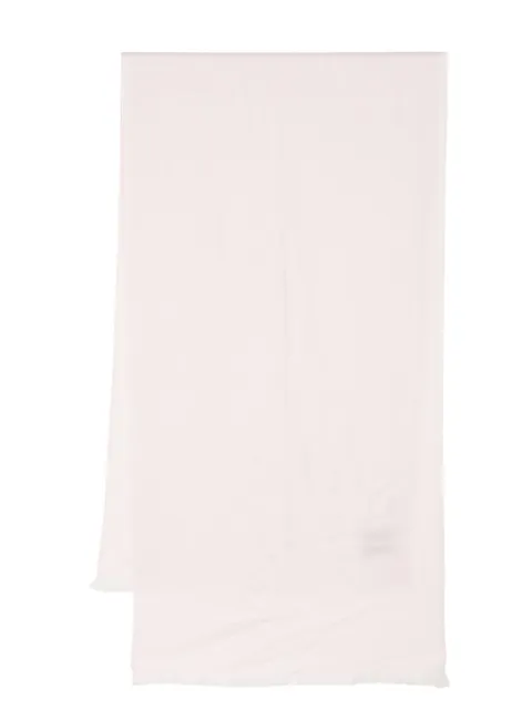N.Peal fringed-edge cashmere scarf