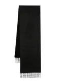 N.Peal fringed cashmere scarf - Grey