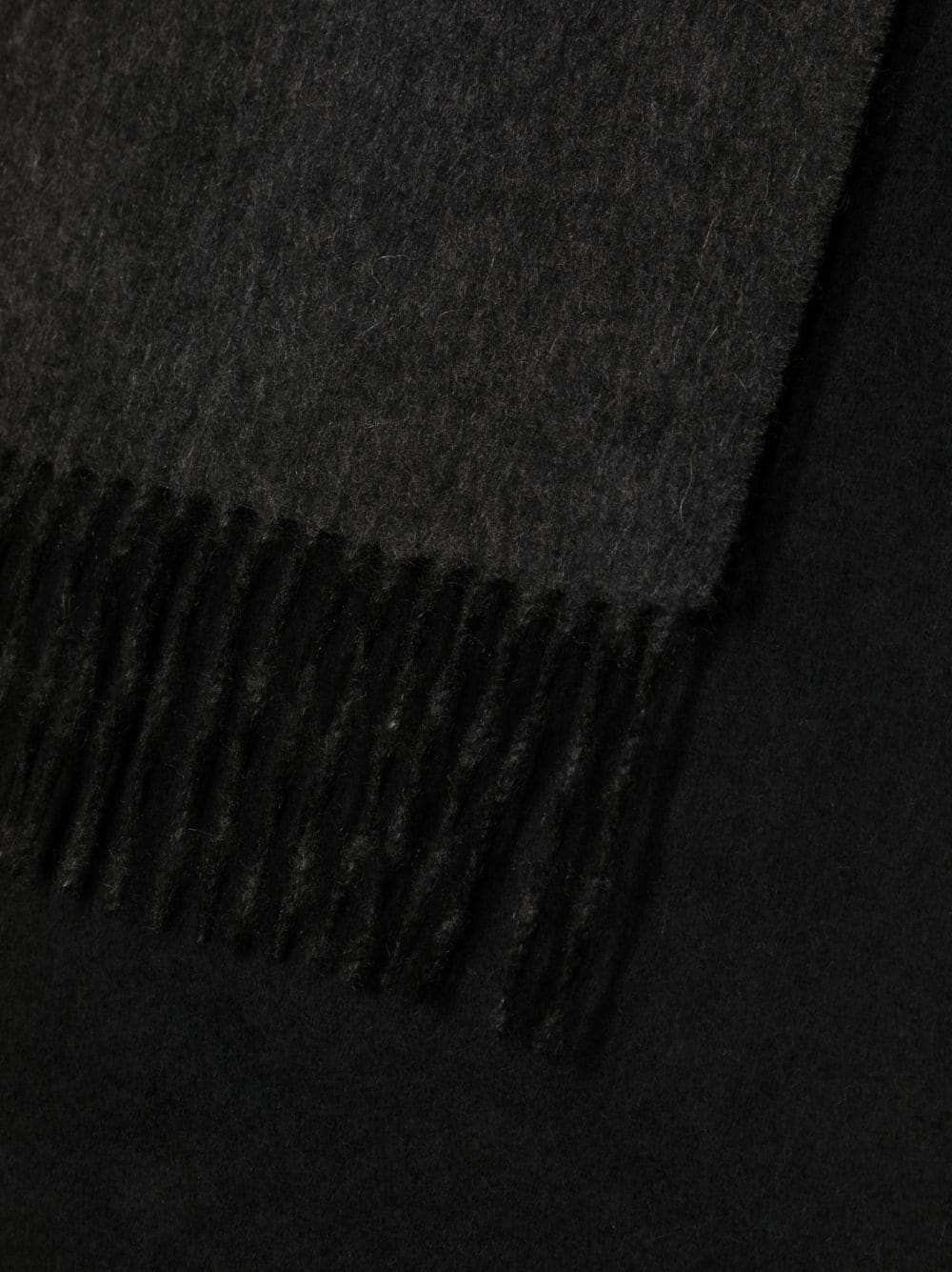 Shop N•peal Fringed Cashmere Scarf In Grey