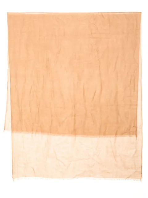 N.Peal fringed-edge ultrafine cashmere scarf