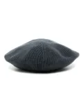 N.Peal ribbed organic cashmere beret - Blue