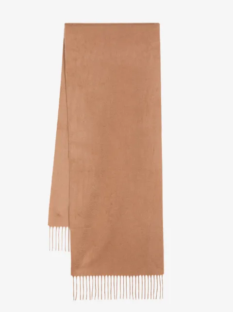 N.Peal fringed cashmere scarf