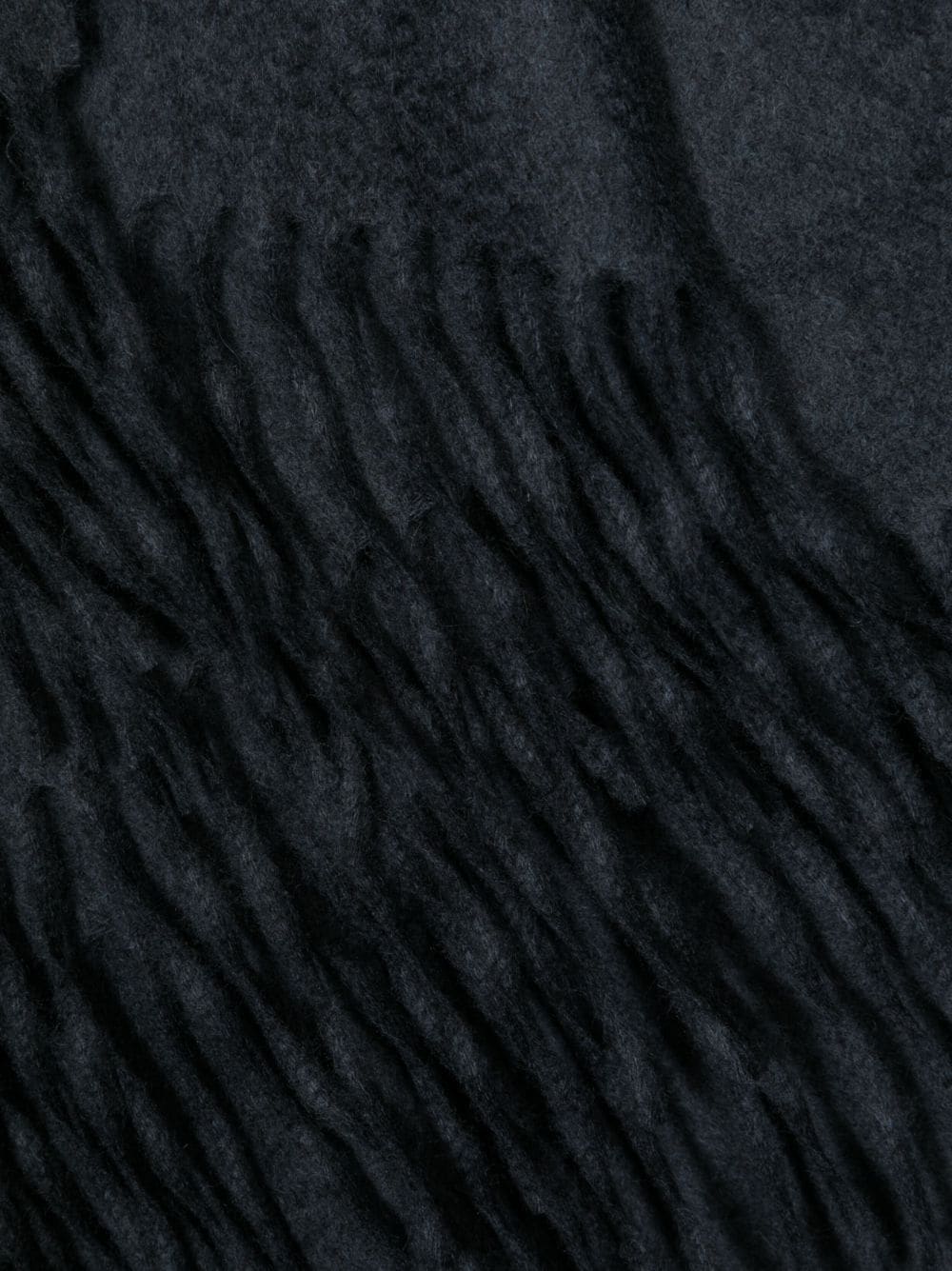 Shop N•peal Fringed-edge Cashmere Woven Shawl In Blue