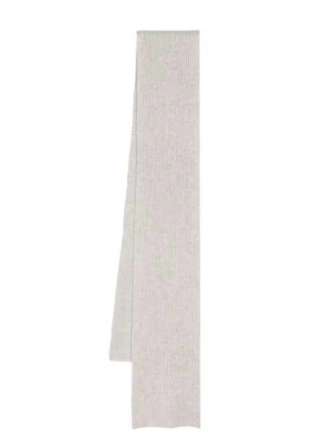 N.Peal ribbed-knit cashmere scarf