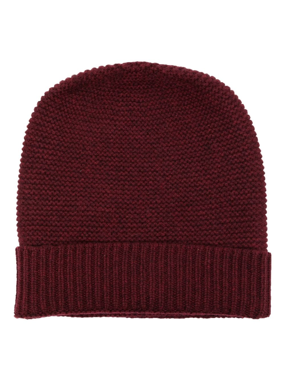 contrast-panel knitted beanie