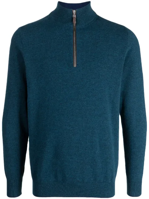 N.Peal half-zip cashmere jumper