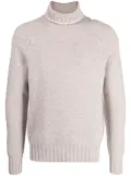 N.Peal organic cashmere roll-neck jumper - Neutrals
