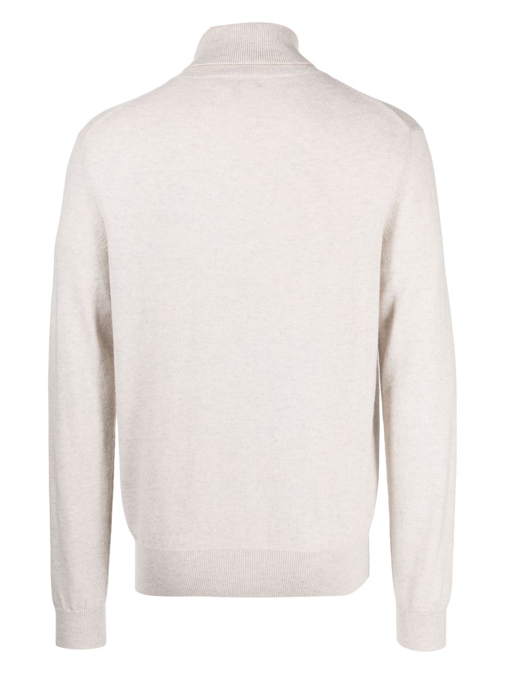 Shop N•peal The Trafalgar High-neck Knit Sweater In Brown