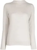 N.Peal funnel-neck cashmere jumper - White