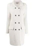 N.Peal pointed-flat collar coat - Neutrals