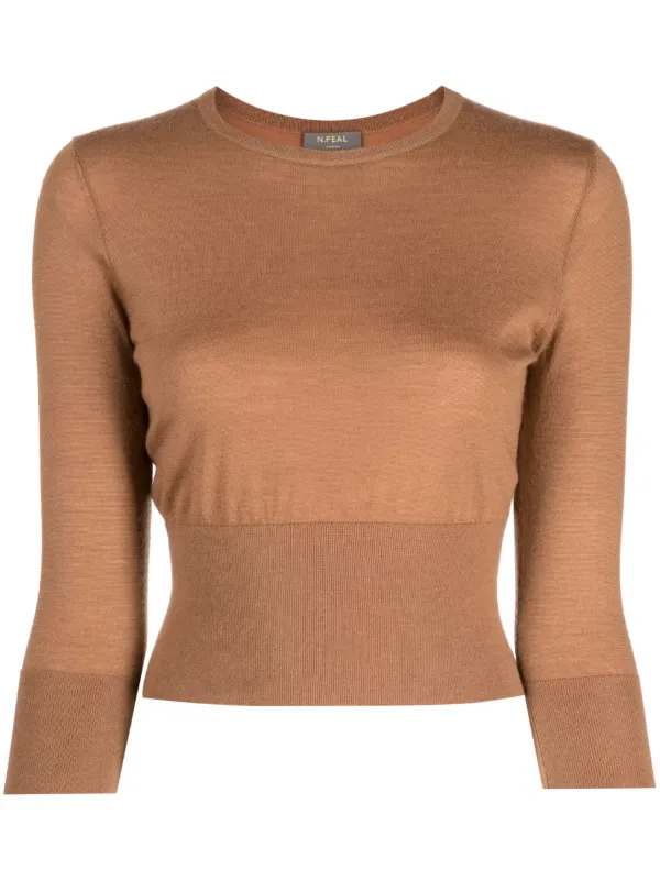 Fine knit cropped jumper best sale