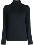 N.Peal fine-knit roll-neck jumper - Blue