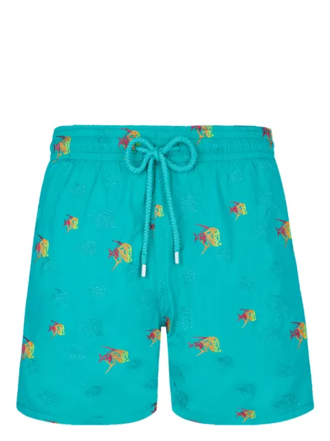 Vilebrequin Mistral Piranhas-embroidered swim shorts