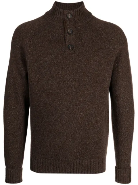 N.Peal organic cashmere mock-neck jumper