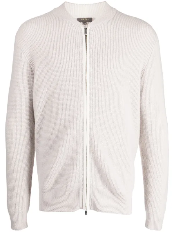 waffle-knit Cashmere Cardigan Grey FARFETCH BH