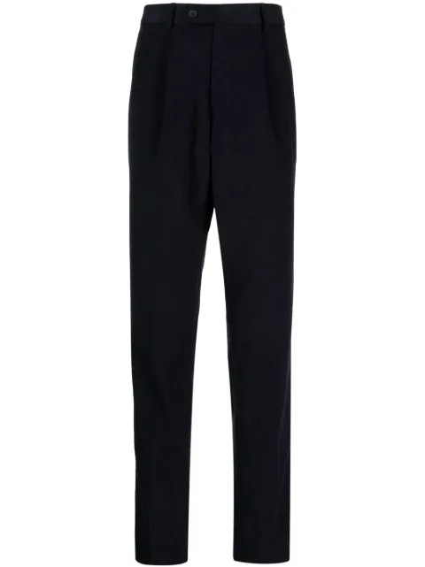 N.Peal pleated slim-cut tailored trousers 