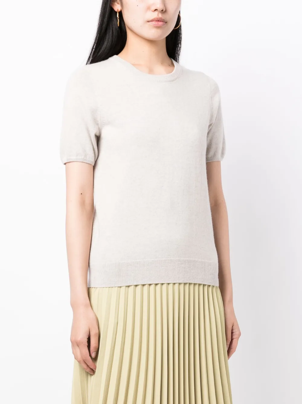 N.Peal Kasjmier top Beige