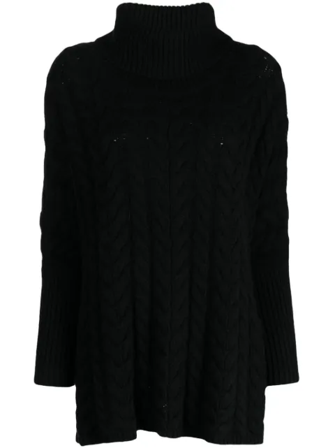 N.Peal cable-knit roll-neck cashmere jumper