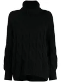 N.Peal Hana roll-neck sweater - Black